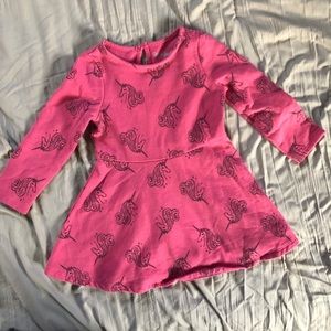 Long sleeve fleece dress